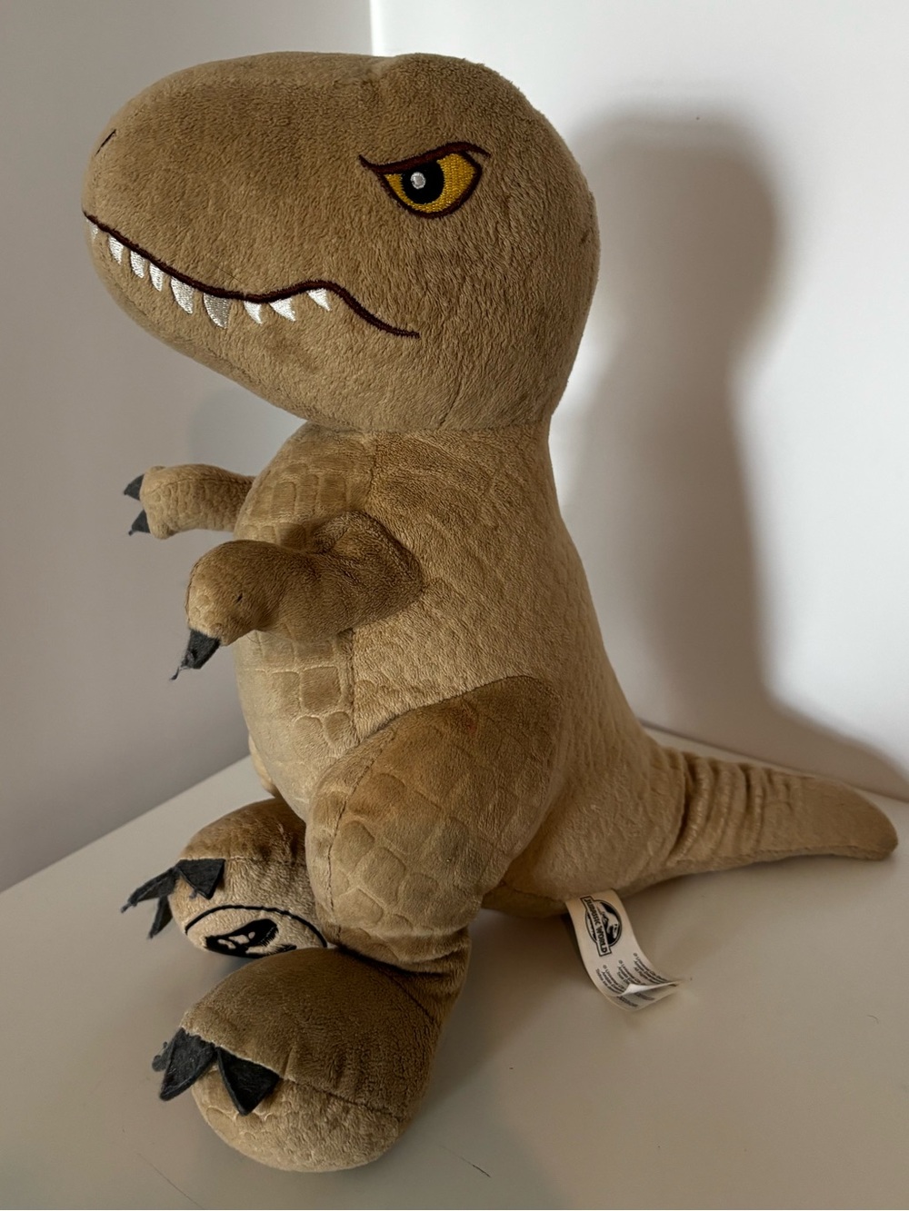 Brown Plush T-Rex Stuffed Toy - Soft Reptile Plush